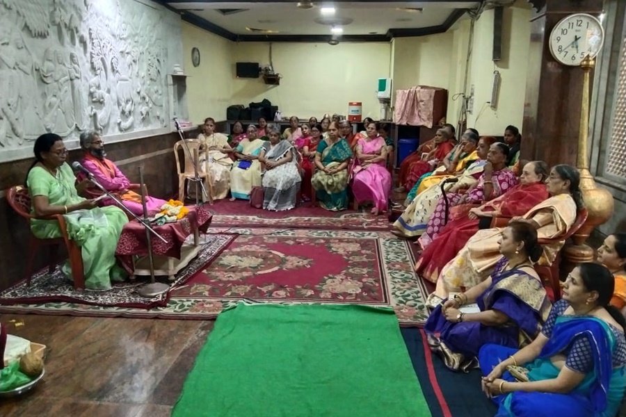 हनुमान मंदिर में किया गया समर्थ रामदास का पादुका पूजन 