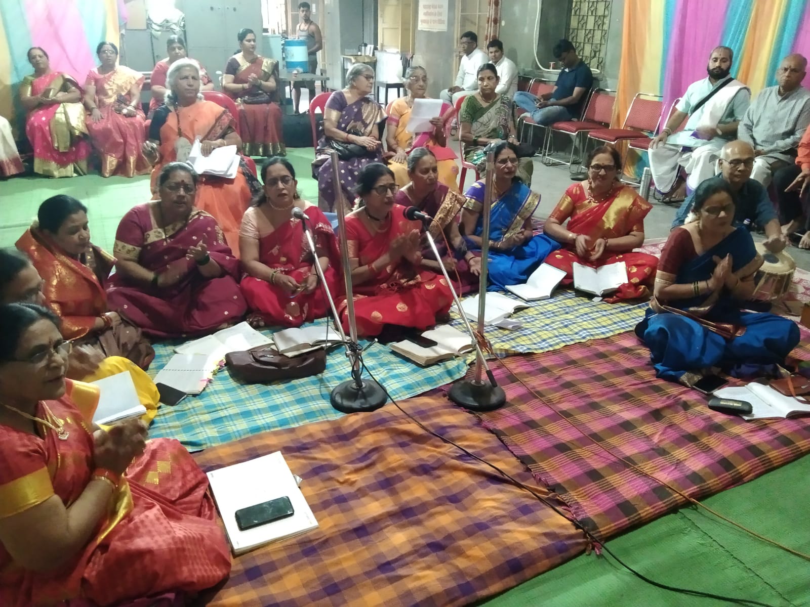 महाराष्ट्र मंडल में किया गया समर्थ रामदास का पादुका पूजन... बहीं भजन की गंगा